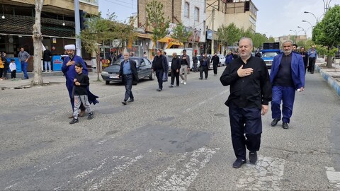 تصاویر/ عزاداری خیابانی به مناسبت سالروز شهادت امام جعفر صادق علیه السلام در اهر