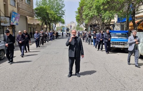 تصاویر/ عزاداری خیابانی به مناسبت سالروز شهادت امام جعفر صادق علیه السلام در اهر