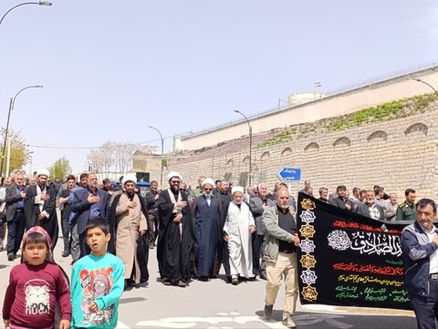 تصاویر/ عزاداری خیابانی به مناسبت سالروز شهادت امام جعفر صادق علیه السلام در دندی