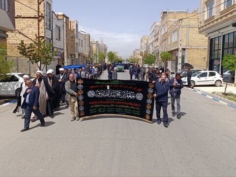 تصاویر/ عزاداری خیابانی به مناسبت سالروز شهادت امام جعفر صادق علیه السلام در دندی