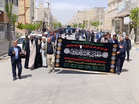 تصاویر/ عزاداری خیابانی به مناسبت سالروز شهادت امام جعفر صادق علیه السلام در دندی