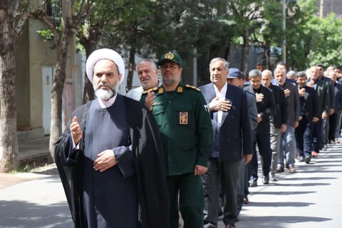 تصاویر | مراسم عزاداری  امام جعفر صادق(ع) در شهرستان مرزی جلفا