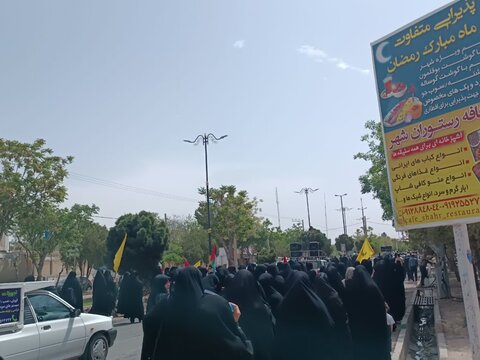 تصاویر/کاروان عزاداری شهادت امام صادق (ع)و اعلام حمایت و همدردی با مردم مظلوم غزه در زرندیه