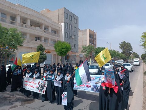 تصاویر/کاروان عزاداری شهادت امام صادق (ع)و اعلام حمایت و همدردی با مردم مظلوم غزه در زرندیه