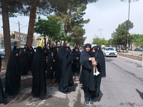 تصاویر/کاروان عزاداری شهادت امام صادق (ع)و اعلام حمایت و همدردی با مردم مظلوم غزه در زرندیه