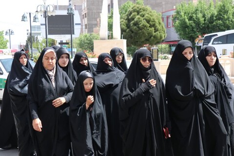 تصاویر | مراسم عزاداری  امام جعفر صادق(ع) در شهرستان مرزی جلفا