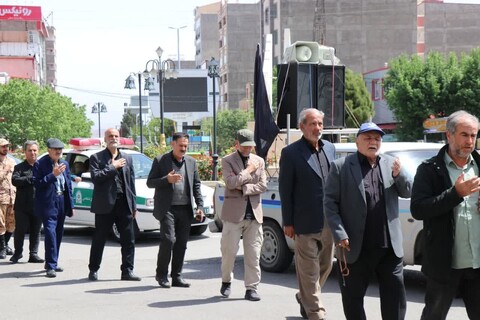 تصاویر | مراسم عزاداری  امام جعفر صادق(ع) در شهرستان مرزی جلفا