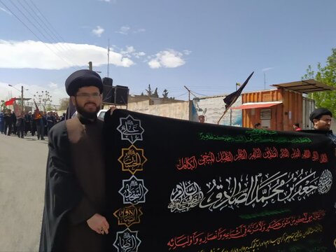 مراسم عزاداری شهادت امام صادق (ع) در مشگین شهر