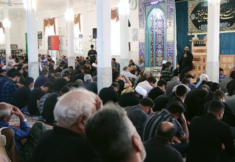 تصاویر/ اجتماع شاگردان و عزاداران امام جعفر صادق علیه السلام در مسجد جامع فرح آباد کرمان