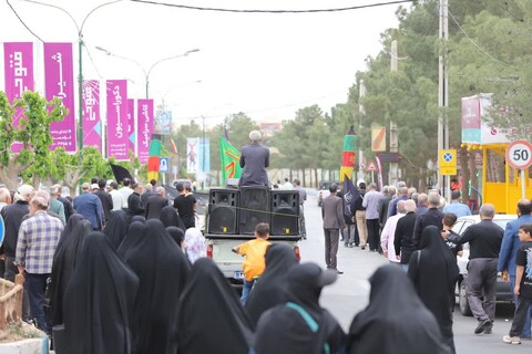 دسته عزاداري شهادت امام صادق(ع) در شهر مهستان