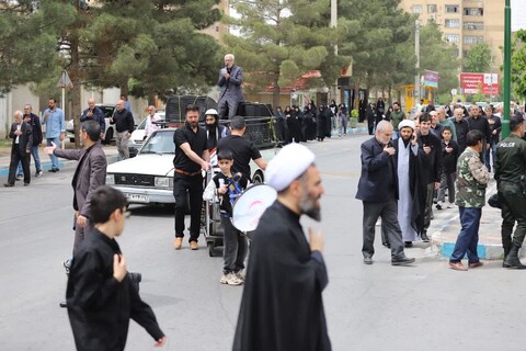 دسته عزاداري شهادت امام صادق(ع) در شهر مهستان