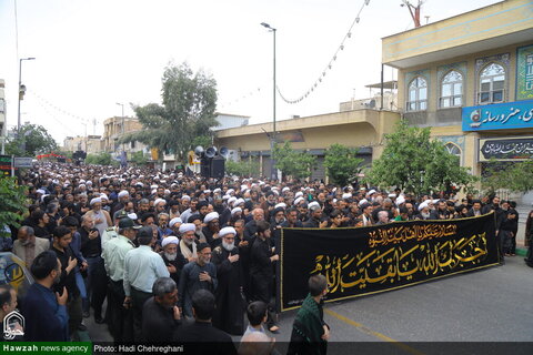 إقامة موكب عزاء في ذكرى استشهاد الإمام جعفر الصادق (ع) بحضور آية الله العظمى وحيد الخراساني