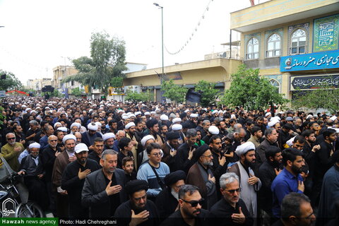 إقامة موكب عزاء في ذكرى استشهاد الإمام جعفر الصادق (ع) بحضور آية الله العظمى وحيد الخراساني