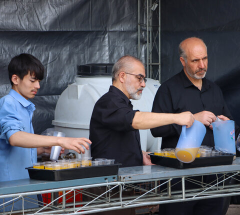 تصاویر/ دسته عزاداری مدرسه عالی شهید مطهری به مناسبت سالروز شهادت امام صادق علیه السلام