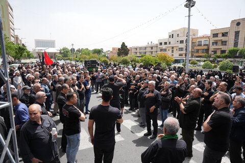 تصاویر/ دسته عزاداری مدرسه عالی شهید مطهری به مناسبت سالروز شهادت امام صادق علیه السلام