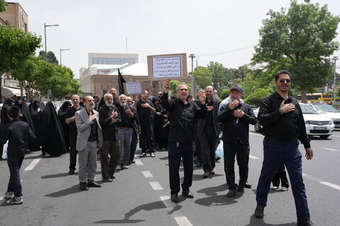 تصاویر/ دسته عزاداری مدرسه عالی شهید مطهری به مناسبت سالروز شهادت امام صادق علیه السلام