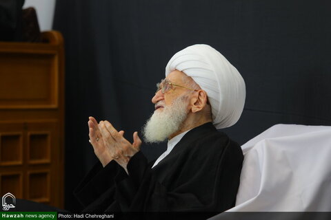 إقامة مراسم عزاء بمناسبة ذكرى استشهاد الإمام جعفر الصادق (ع) في مكتب آية الله العظمى نوري الهمداني