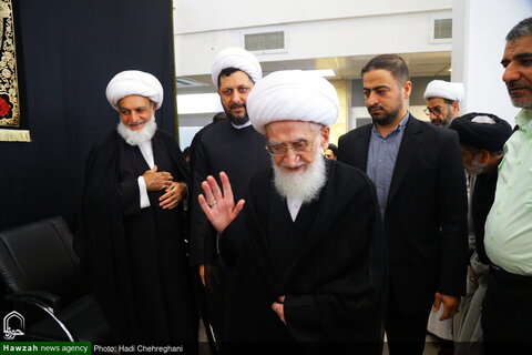 إقامة مراسم عزاء بمناسبة ذكرى استشهاد الإمام جعفر الصادق (ع) في مكتب آية الله العظمى نوري الهمداني