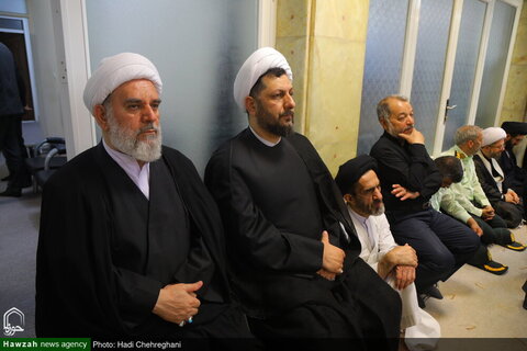 إقامة مراسم عزاء بمناسبة ذكرى استشهاد الإمام جعفر الصادق (ع) في مكتب آية الله العظمى نوري الهمداني