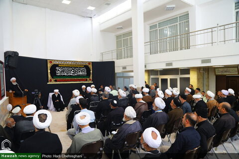 إقامة مراسم عزاء بمناسبة ذكرى استشهاد الإمام جعفر الصادق (ع) في مكتب آية الله العظمى نوري الهمداني