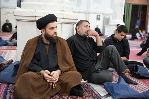 تصاویر/ برگزاری مراسم عزاداری شهادت امام صادق(ع) در مدرسه عالی شهید مطهری