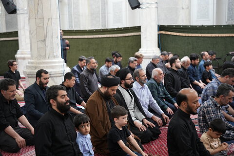 تصاویر/ برگزاری مراسم عزاداری شهادت امام صادق(ع) در مدرسه عالی شهید مطهری