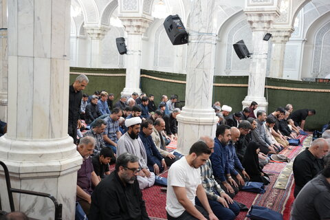 تصاویر/ برگزاری مراسم عزاداری شهادت امام صادق(ع) در مدرسه عالی شهید مطهری