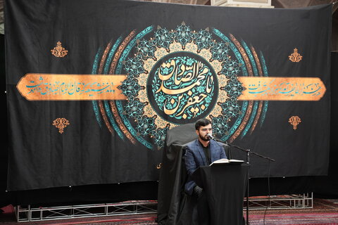 تصاویر/ برگزاری مراسم عزاداری شهادت امام صادق(ع) در مدرسه عالی شهید مطهری
