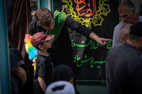 تصاویر/حرکت کاروان غم در سوگ امام صادق علیه‌السلام در شهرستان خمین