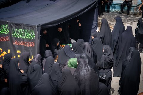 تصاویر/حرکت کاروان غم در سوگ امام صادق علیه‌السلام در شهرستان خمین