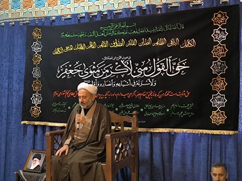تصاویر / مراسم عزاداری شهادت امام جعفر صادق در مدرسه علمیه امیرالمؤمنین(ع) شهرستان درگزین