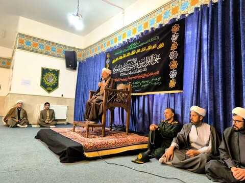 تصاویر / مراسم عزاداری شهادت امام جعفر صادق در مدرسه علمیه امیرالمؤمنین(ع) شهرستان درگزین