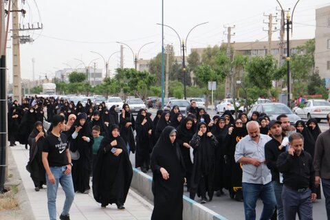 تصاویر دسته عزاداری به مناسبت سالروز شهادت شیخ الائمه امام صادق علیه اسلام در شهرک واوان اسلامشهر