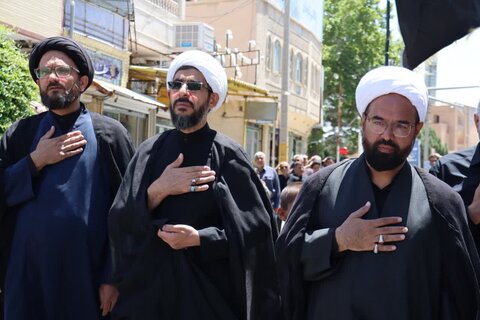 تصاویر/ عزاداری مردم ماهان در عزای امام صادق(ع)