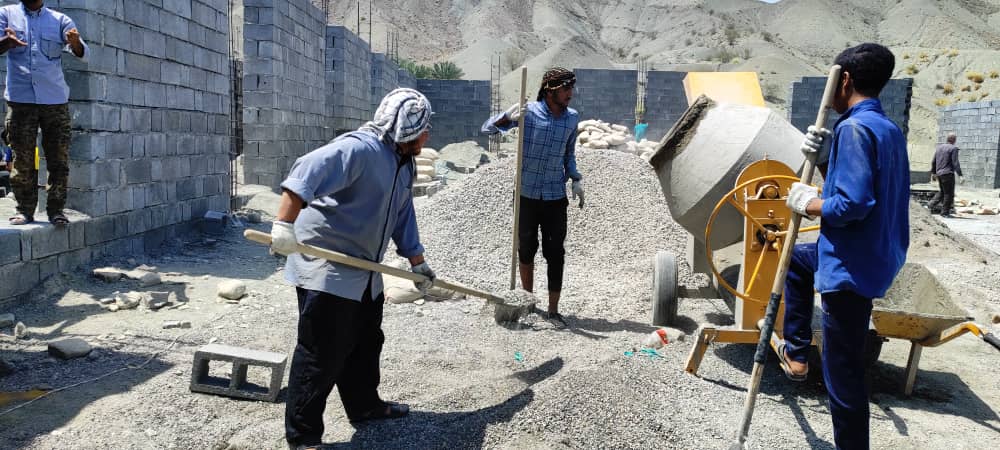 فعالیت گروه جهادی مدرسه علمیه امیرالمؤمنین (ع) سندرک، ساخت بیت الزهرا