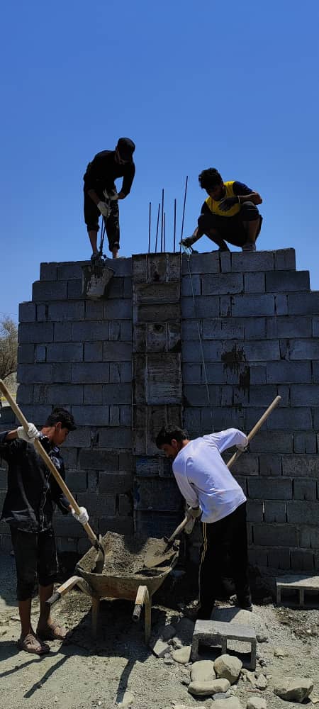 فعالیت گروه جهادی مدرسه علمیه امیرالمؤمنین (ع) سندرک، ساخت بیت الزهرا