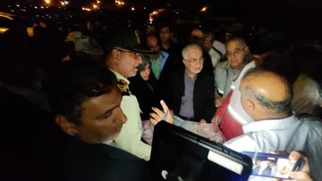 بازدید وزیر کشور از بندر شهید رجایی پس از حادثه انفجار