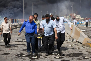 همدلی ایران برای مهار آتش بندر شهید رجایی