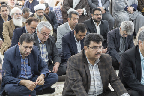 جلسه تفسیر قرآن کریم آیت الله ناصری با حضور مدیران استان