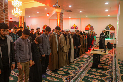 تصاویر/مراسم عزاداری امام صادق علیه السلام در مدرسه علمیه آیت الله بهاری