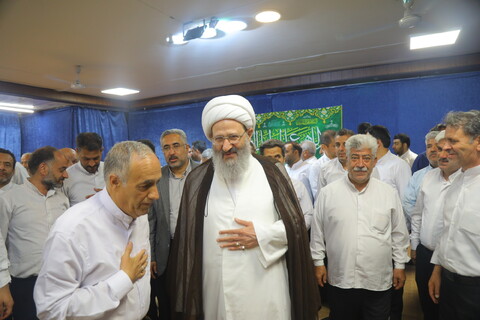 تصاویر / دیدار جمعی از خادمان حرم مطهر امام رضا (ع) با آیت الله فقیهی