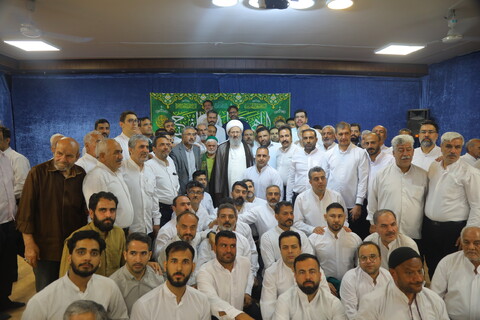 تصاویر / دیدار جمعی از خادمان حرم مطهر امام رضا (ع) با آیت الله فقیهی