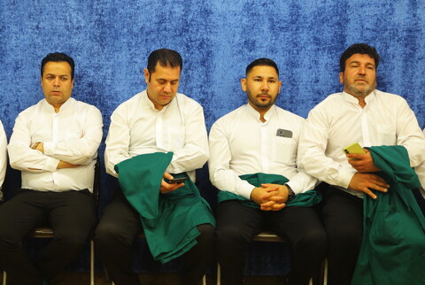 تصاویر / دیدار جمعی از خادمان حرم مطهر امام رضا (ع) با آیت الله فقیهی