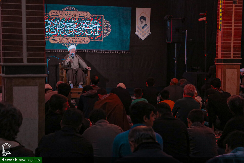 تصاویر/ مراسم عزاداری امام صادق علیه السلام در مدرسه علمیه آیت الله بهاری