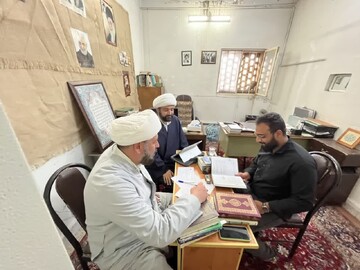 تصاویر/ برگزاری آزمون شفاهی طلاب مدارس علمیه منطقه کاشان