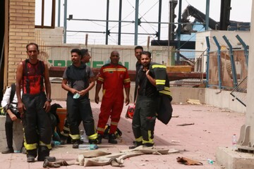 مصدومیت ۱۲۴۲ نفر در حادثه اسکله شهید رجایی