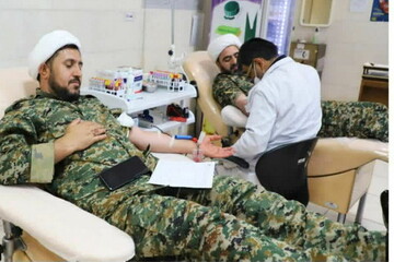 روحانیون بسیجی قم، خون خود را نذر هرمزگان کردند