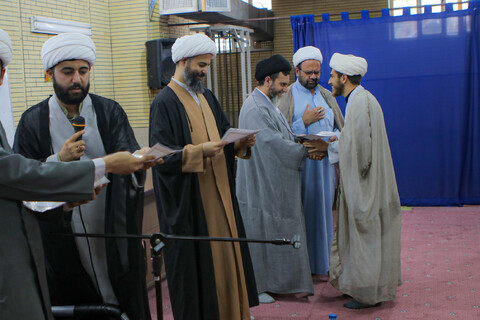 تصاویر/تقدیر و تجلیل از مبلغین در حال تحصیل حضوری مدرسه علمیه آیت الله آخوند همدان