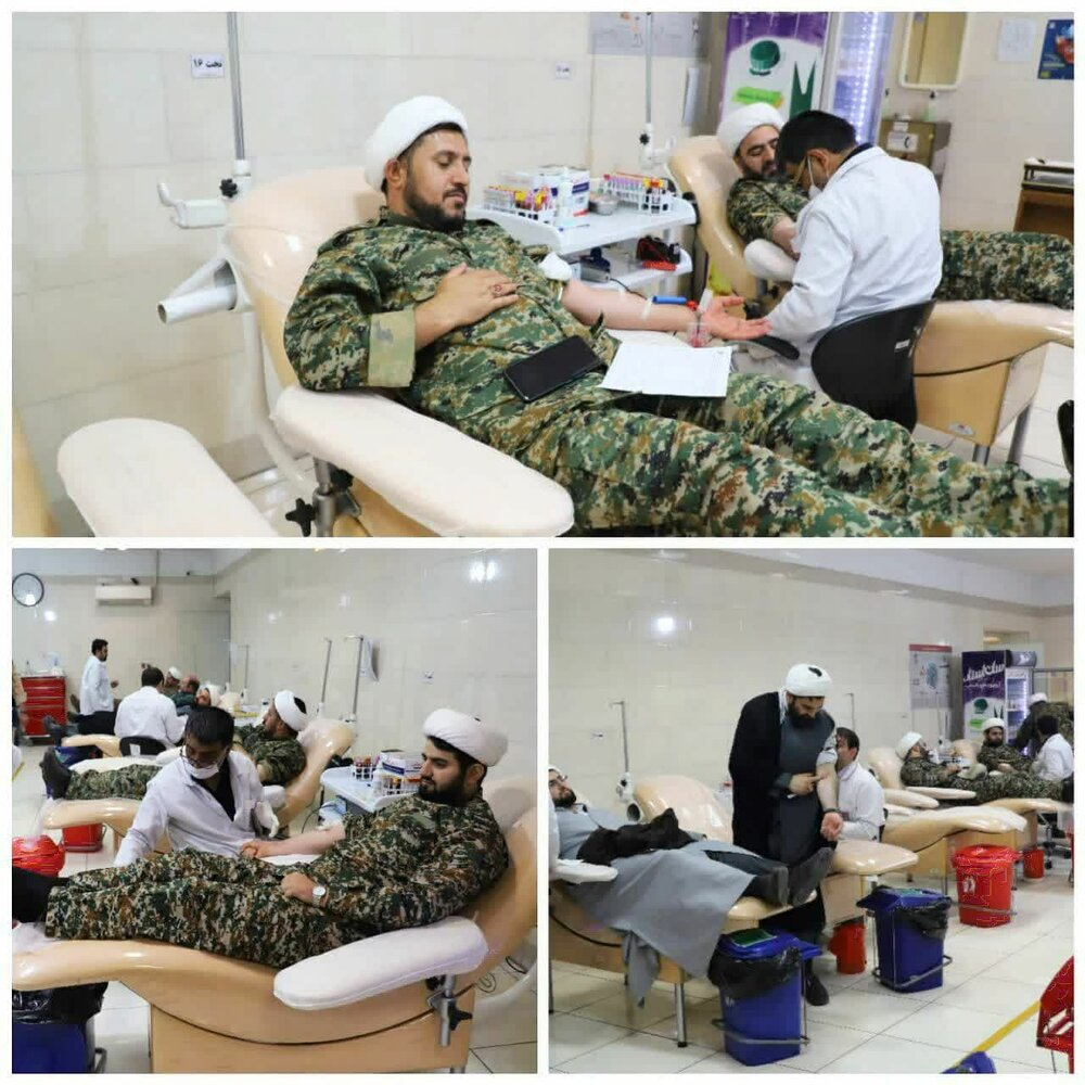 روحانیون بسیجی قم، خون خود را نذر هرمزگان کردند