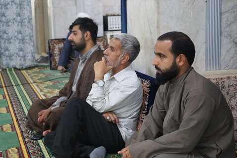 تصاویر/ طلاب مدرسه علمیه النبی(ص)در سوگ جانباختگان حادثه بندر شهید رجایی